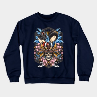 Blossoms and Waves Crewneck Sweatshirt